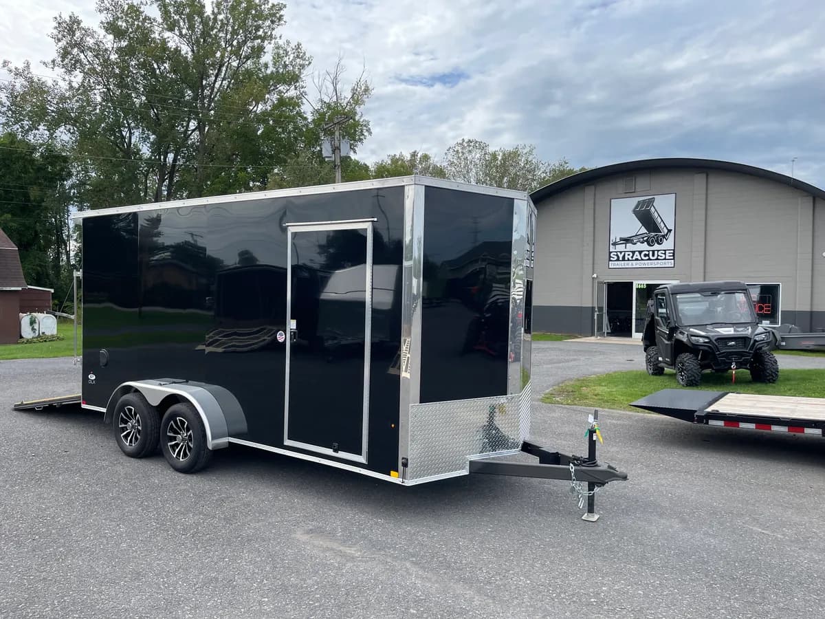 LOOK Trailers 7x16 7K ST DLX Flat Top V-Nose Enclosed Trailer - View 1