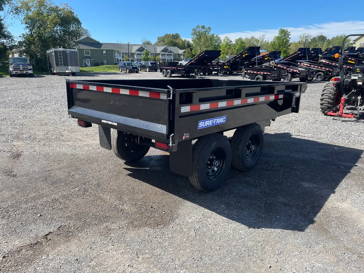Sure-Trac 6x10 10K Single Ram Deckover Dump Trailer - View 1