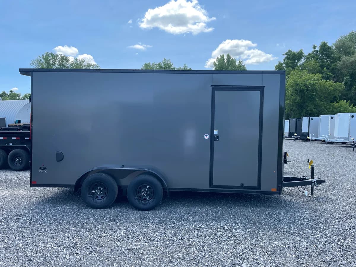 LOOK Trailers 7x16 7K ST DLX Flat Top V-Nose Enclosed Trailer - View 1