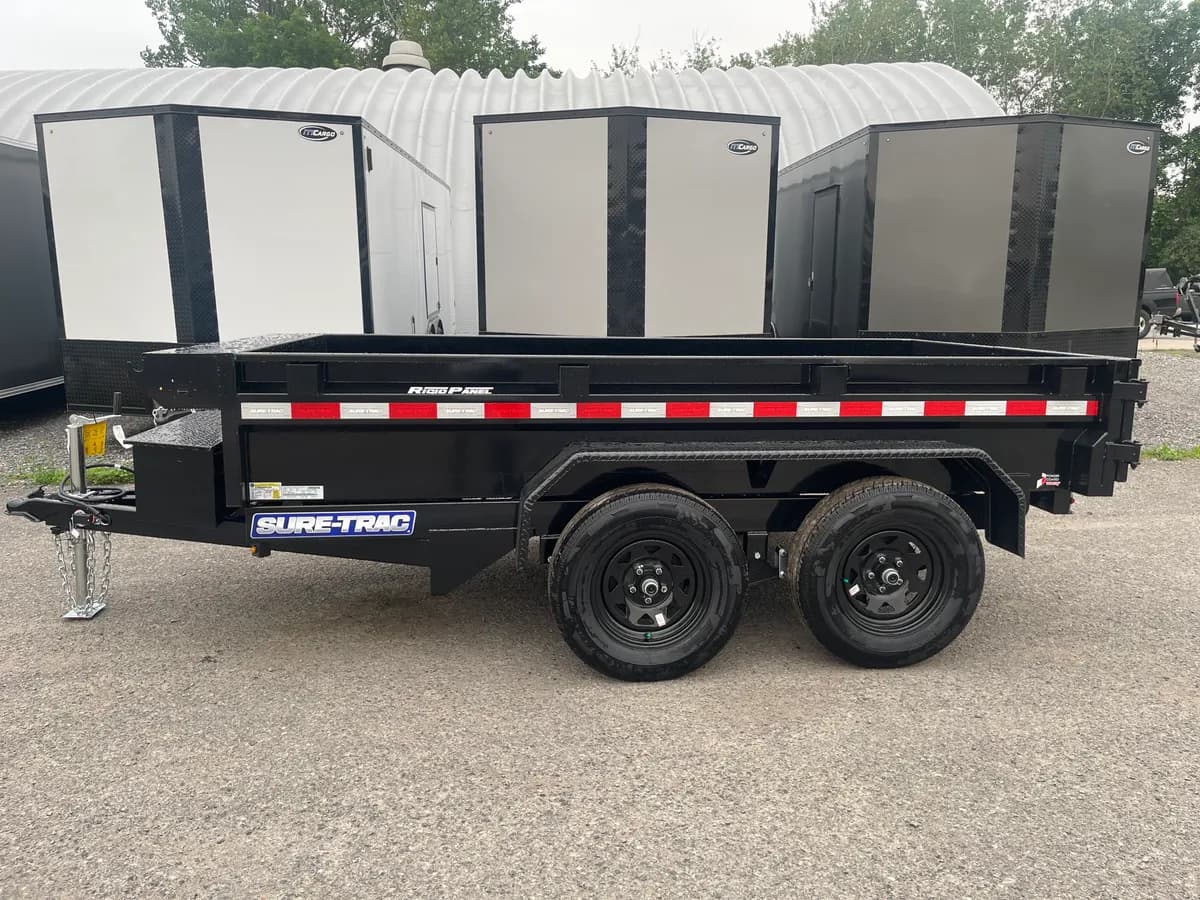Sure-Trac 5x10 7K Single Ram Homeowner Dump Trailer - View 1