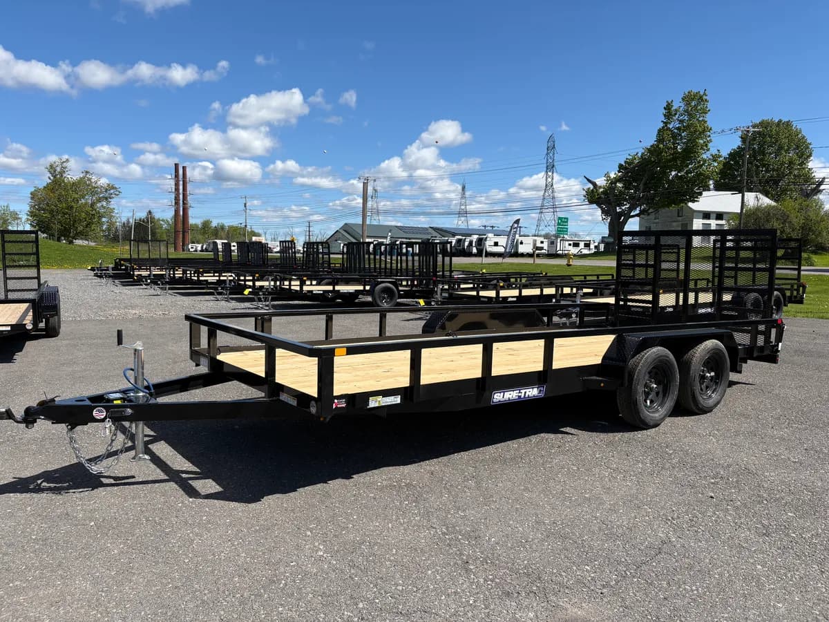 Sure-Trac 7x16 7K Tube Top Utility Trailer - View 1