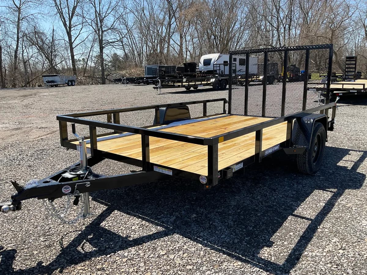 Sure-Trac 7x12 3.5K Tube Top Brake Utility Trailer - View 1